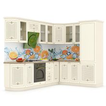 Любимый Дом Кухня Ассоль жемчуг № 14 272+200 см. угловая, универсальная сборка ID - 287193