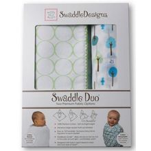 SwaddleDesigns Cute and Wild 2 шт. киви