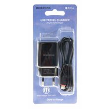 Сетевое зарядное устройство c USB Borofone, BA20A,+Lightning c черное QC 3.0