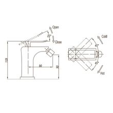 Смеситель BelBagno Ticino TIC-BD-CRM для биде хром