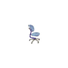 Кресло детское KD-5 Bl Sea (серый пластик, металл синий, ткань морская тематика на