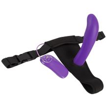 Фиолетовый вибратор с присоской Silicone Purple Vibe - 17,5 см. Фиолетовый