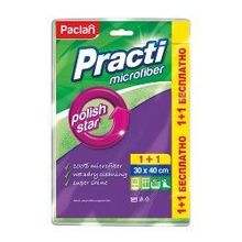 Салфетка для уборки Paclan Practi Micro, микрофибра, 30*40 см, 2 шт