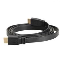 Кабель HDMI 19M-19M V1.4, 1.0 м, плоский, черный, Orient HH14FL10 (30084)