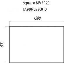 Тумба с раковиной Акватон Брук 120 (60+60), дуб латте, 1A201901BCDF0