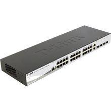 Коммутатор   D-Link  DES-1210-28 ME  Управляемый коммутатор (24UTP 10 100Mbps + 2SFP + 2Combo 1000BASE-T SFP)