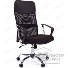 Офисное кресло РК 160 15-21 Обивка: сиденье ткань стандарт черная, спинка сетка черная НФ-00000253