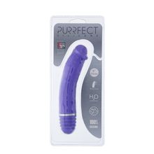 Dream Toys Фиолетовый вибратор-реалистик PURRFECT SILICONE VIBRATOR 6INCH PURPLE (фиолетовый)