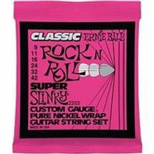 P02253 Pure Nickel Super Slinky Комплект cтрун для электрогитары, никель, 9-42, Ernie Ball