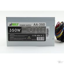 AirMax AA-350W Блок питания 350W ATX 24+4+6пин, 120mm SCP OVP OCP UVP ATX 12V v.2.3