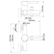 Wasserkraft Main 4101 хром для ванны