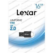 Флешка 16 Gb Lexar JumpDrive V40 Black