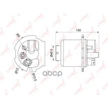 Фильтр Топливный LYNXauto арт. LF1077M