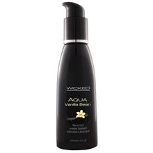 Wicked Лубрикант со вкусом ванильных бобов Wicked Aqua Vanilla Bean - 120 мл.