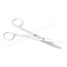 Ножницы с одним острым концом вертикально-изогнутые 170 мм J-22-036 Surgicon, Пакистан