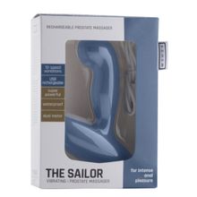 Синий массажер простаты Sailor - 13 см.