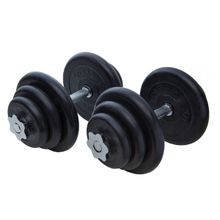 Гантели MB Barbell 2х20кг, d25мм (хромированный гриф)