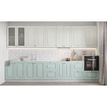 Кухня Орио угловая высокие шкафы 2100х3500 (модульная)