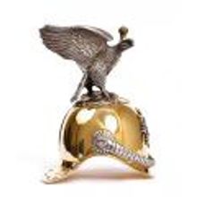 Серебряная рюмка Кавалергардская каска большая 1266_SR