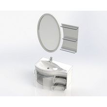 Тумба с раковиной Aquanet Сопрано 2-95  черная L