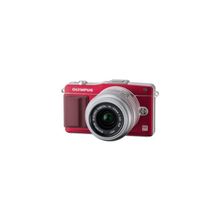 Olympus pen e-pm2 16.1mpix красный серебристый ez-m 14-42ii r 3" 1080i sdhc li-ion Ком-т с