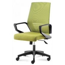 Кресло офисное Эрго black LB черный пластик зеленая сетка зеленая ткань