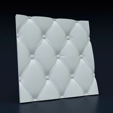 Стеновая гипсовая 3D панель – Кожа вытянутая рельефная, 500х500mm