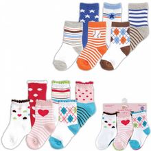 Luvable Friends Яркий принт 6 пар розовые