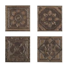 Керамогранит Azulejos Borja Rusticos Taco Metalico вставка 8х8