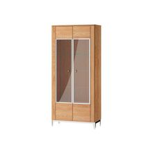 Витрина 2-дверная высокая с подсветкой