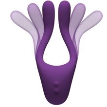 Doc Johnson Фиолетовый вибростимулятор Bendable Multi Erogenous Zone Massager with Remote (фиолетовый)