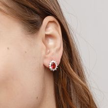 Серьги-гвоздики c посеребрением, Swarovski Crystal Shik (арт. 75211-89)