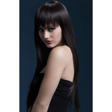 Каштановый парик с длинными прямыми волосами Jessica S-M-L Коричневый