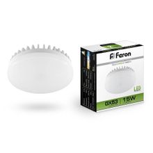 Feron Лампа светодиодная Feron GX53 15W 4000K Таблетка Матовая LB-454 25836 ID - 235096