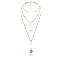 Многослойное колье под золото (арт. 81029-2)