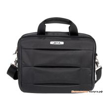 Сумка для ноутбука Jet.A LB15-02 до 15,6 (Черный, качественный нейлон полиэстер, оригинальный дизайн, плечевой ремень в комплекте, SIZE 410*90*310мм)