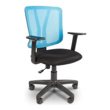 Кресло компьютерное Chairman 626 черный голубой