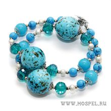 MosPel accessories Бусы А00055 бирюзовые