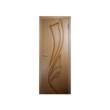 Полотно дверное Лилия 5ДГ1 (Владимирская фабрика) шпон, цвет-светлый дуб