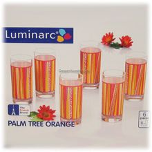 Набор высоких стаканов (270 мл) Luminarc PALM TREE ORANGE H6310 - 6 шт