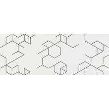 Azulev Clarity Blanco Polygon Decor Slimrect 25x65 см