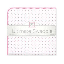 SwaddleDesigns Classic Polka Dots розовая