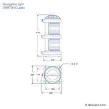 DHR Круговой огонь двойной DHR DHR70N Duplex 70.26.00.00 24 115 230 В 40 60 65 Вт белый для судов более 20 м