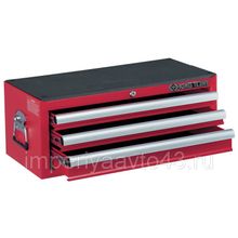 Ящик инструментальный, 3 ящика, красный KING TONY 87421-3B