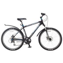 27,5" STELS Navigator-650MD 2017 (21ск, алюм, диск, Shimano M360 TY700 M360 HG41)(V030, рама 19", черный синий)