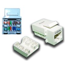 LAN-OK45UTP5E-BK	Модуль Keystone, RJ45, кат.5E, T568B+T568A, UTP, черный