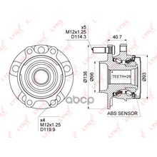 Ступица Колеса | Перед Прав Лев | LYNXauto арт. WH1471