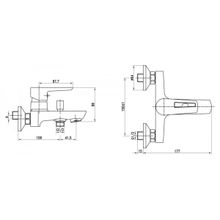 Смеситель BelBagno Rowena ROW-VASM-CRM для ванны хром