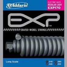 EXP170 Coated Комплект струн для бас-гитары, Light, 45-100, Long Scale, DAddario