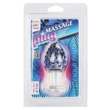 Erotic Fantasy Анальный плаг из стекла с массажными точками Massage Plug - 9,5 см.
